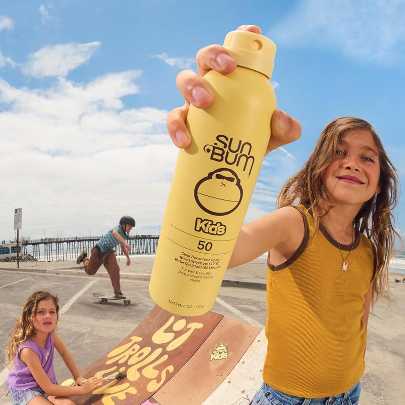 Sun Bum Kids SPF 50 Sunscreen Clear Body Spray - Broad Spectrum Water-Resistant with Vitamin E - Wet or Dry Skin Application - Hawaii 104 Act Compliant (Without Octinoxate & Oxybenzone) - 6 oz - Image 3